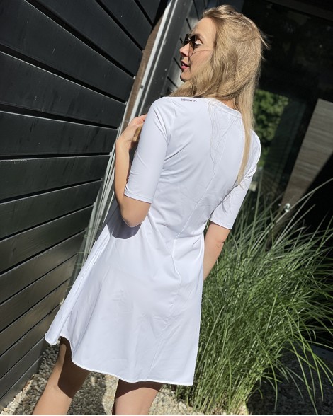 Šaty dámské Patrizia Pepe sportovní bílé